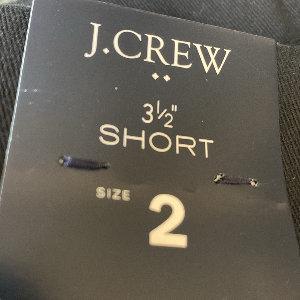 J.Crew Black Chino Shorts Women’s Size 2 NWT Flat Front Classic - Picture 6 of 6
